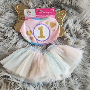New BABY 1st birthday BIB  and TUTU